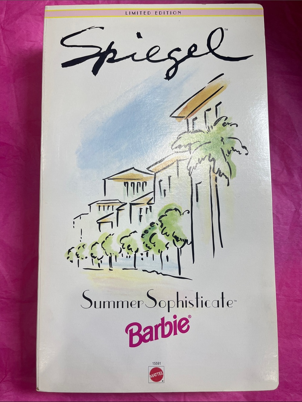 1995 Spiegel Special Edition Summer Sophisticate Barbie NRFB runaway luggage